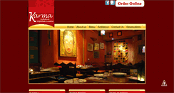 Desktop Screenshot of karmaindianrestaurant.com.au
