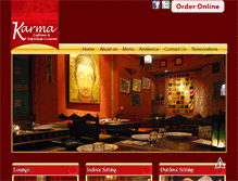 Tablet Screenshot of karmaindianrestaurant.com.au
